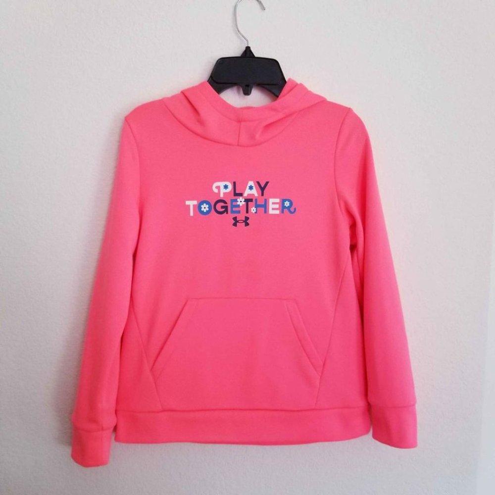 Girls' Under Armour Fleece Play Hoodie with Hood - YMD (10 - 12)